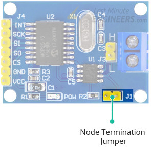 MCP2515 120 ohm termination jumper